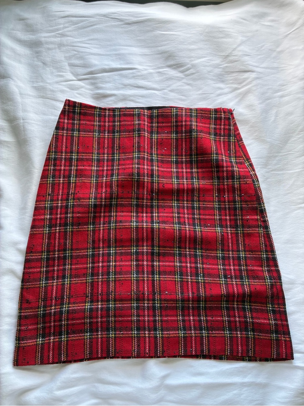 Talbots Red Plaid Skirt